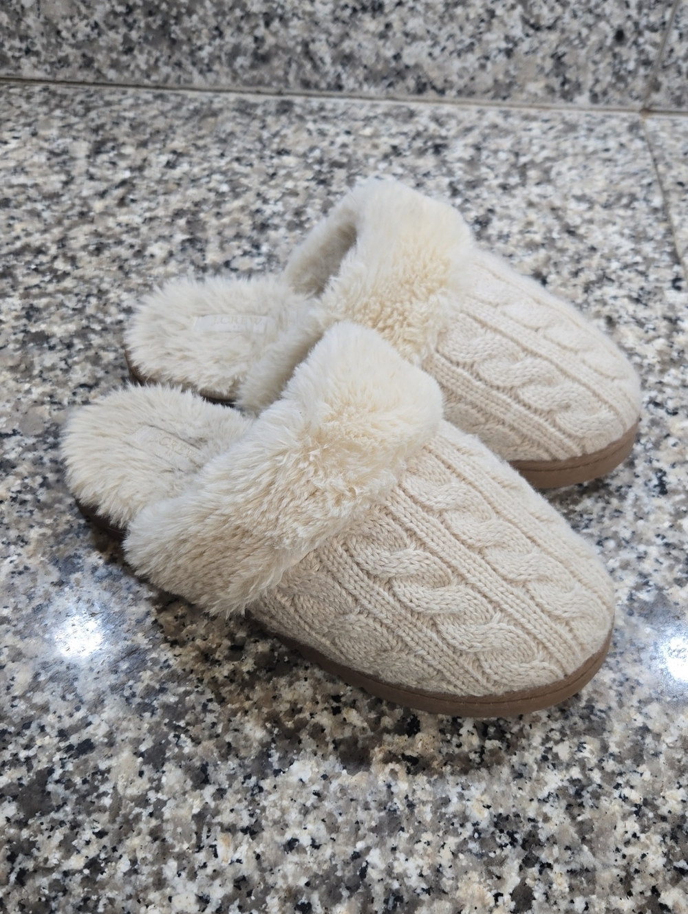 J Crew Knit Slippers